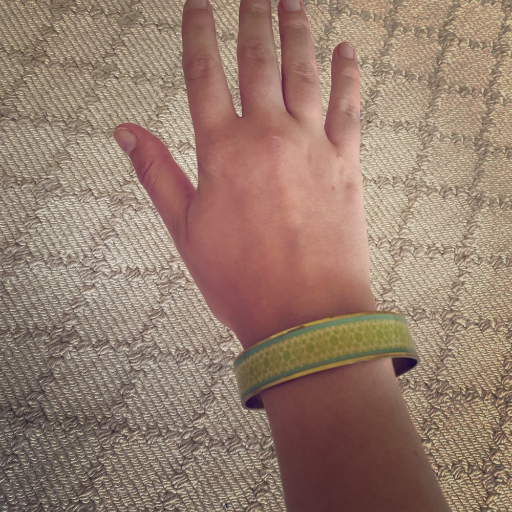 Green and blue bangle